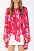 BUTTERFLY FUCHSIA BLOUSE